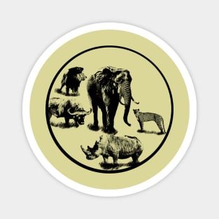 Big Five - Kenya / Africa Magnet